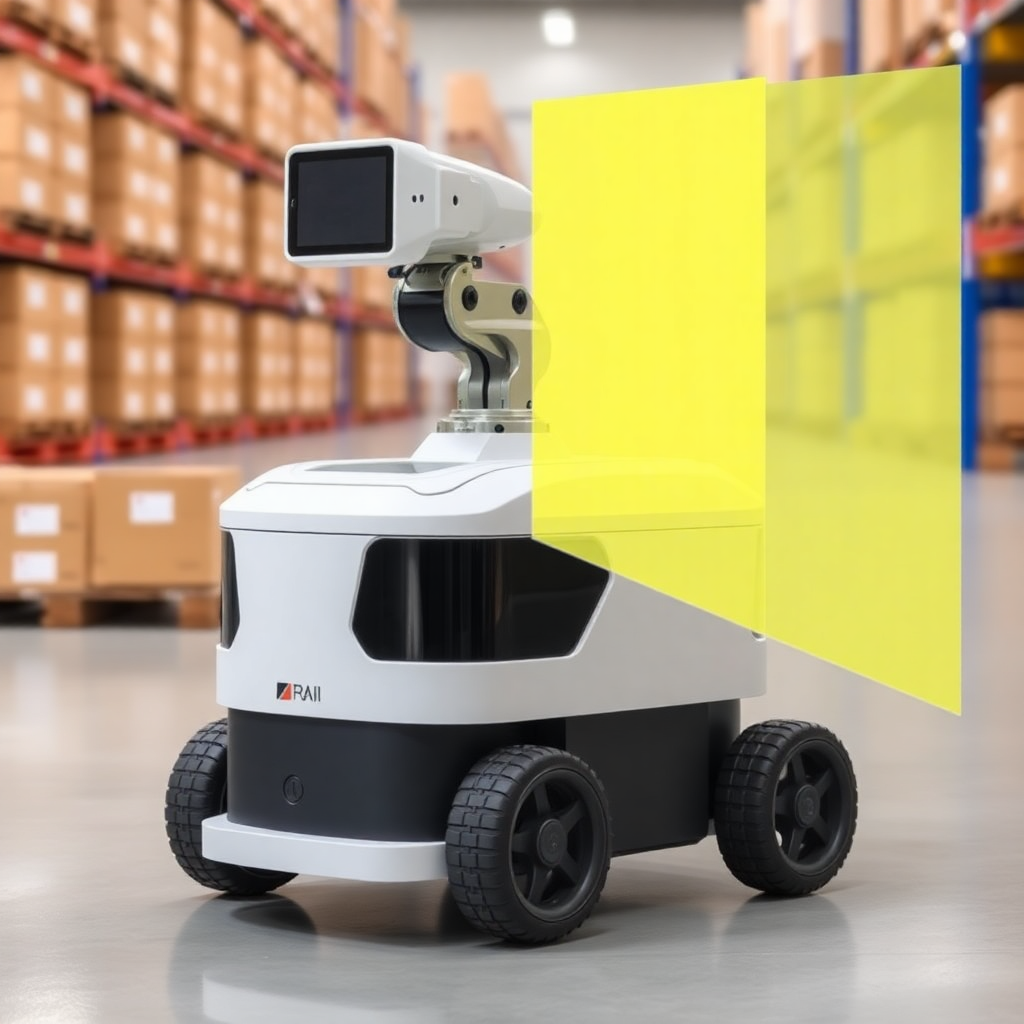 warehouse random sampling inspection using mobile AMR robot with 3D scanner