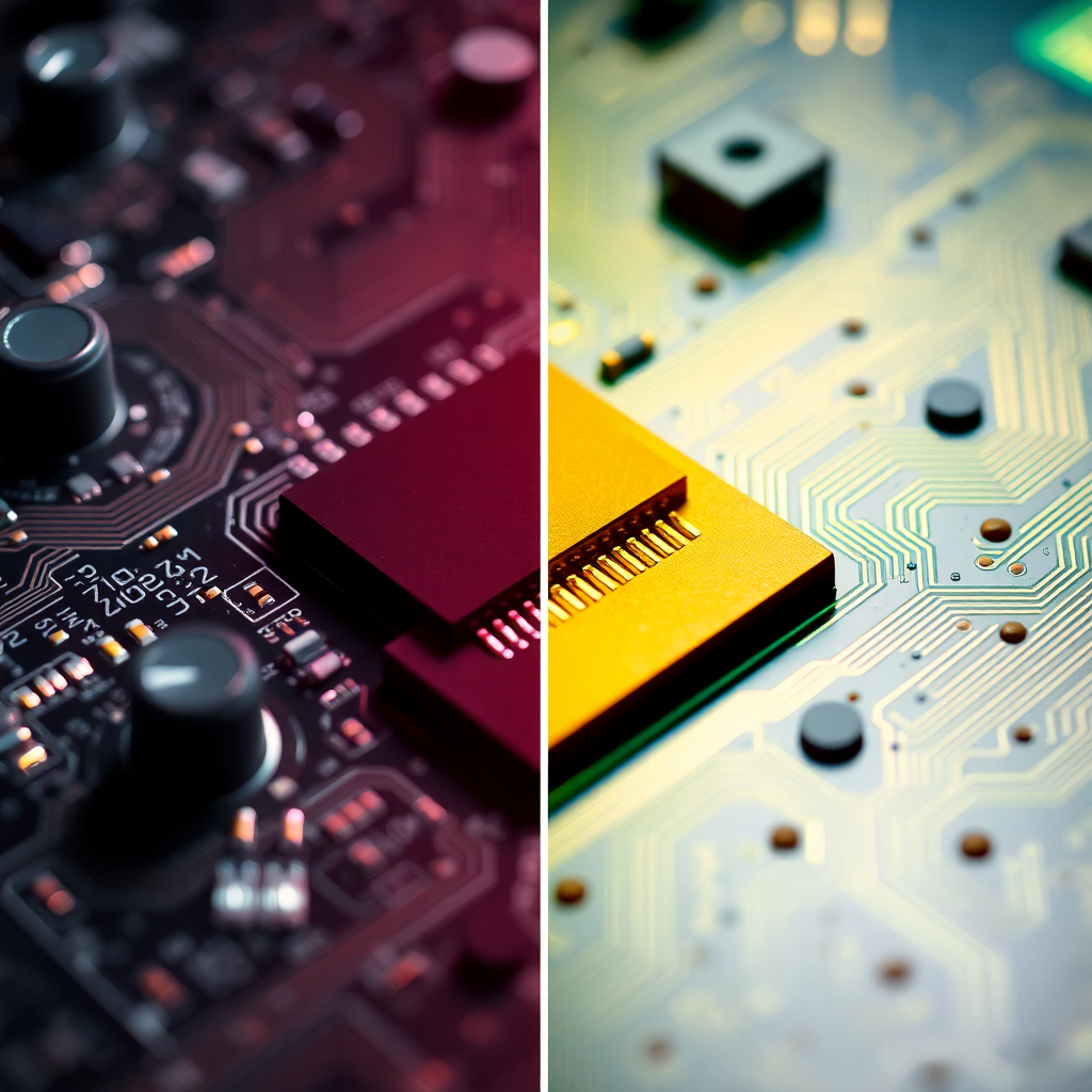 electronic PCB component inspection using AI vision system for missing parts detection